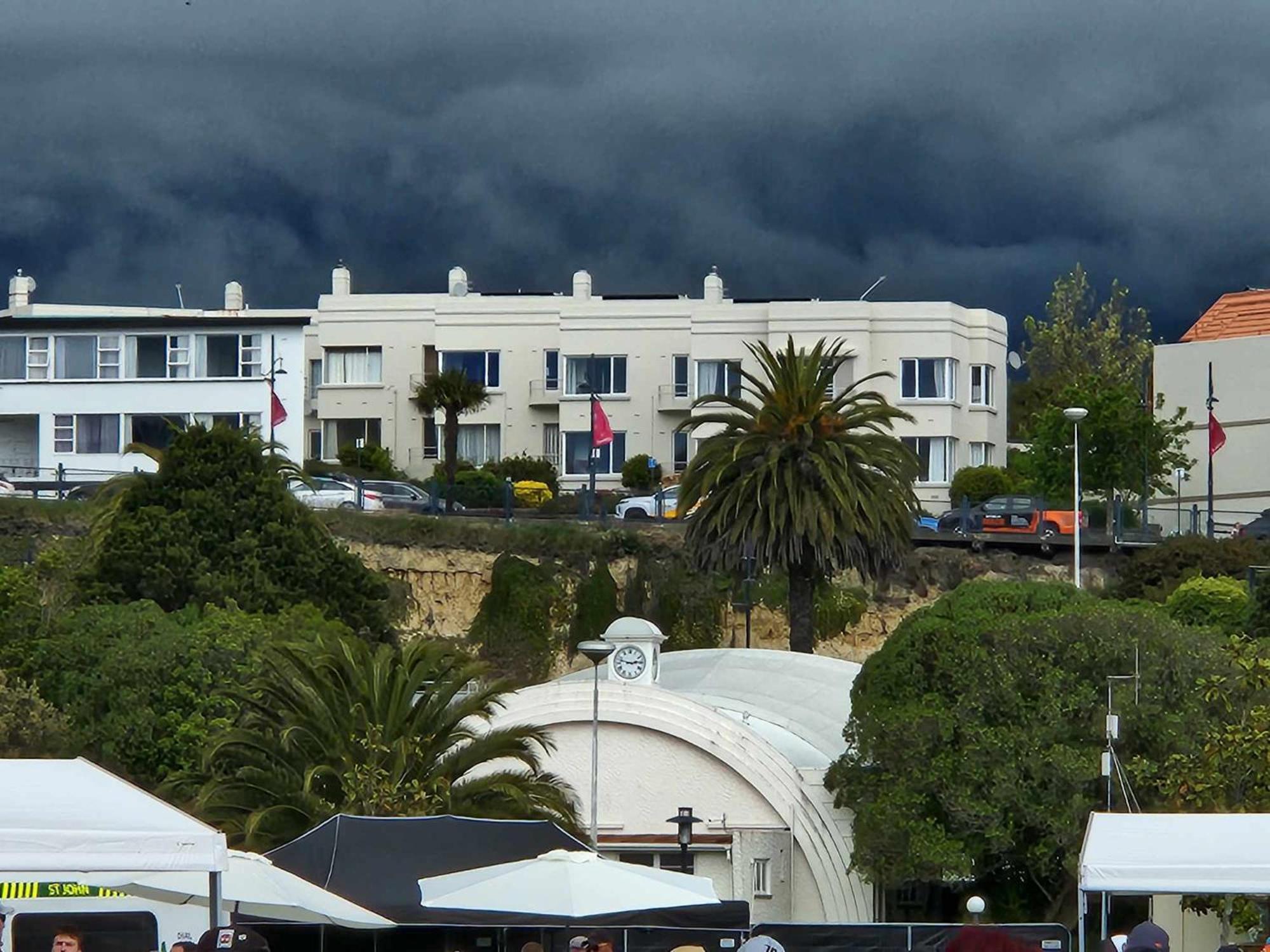 Ferienwohnung Art Deco Beauty On The Bay Hill Timaru Exterior foto